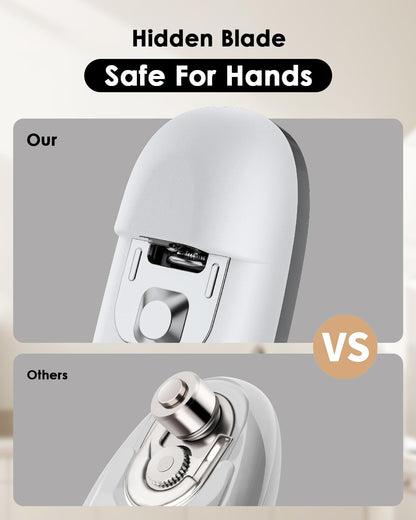 Ultrablde (Basic Version）_Rechargeable Electric Can Openers for Kitchen for Seniors with Arthritis- USB Battery Can Opener for Any Size Can - Smooth Edge, Handsfree, Wall Mountable Opener