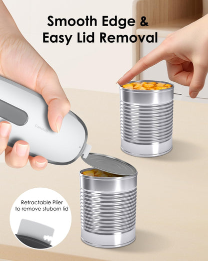 Ultrablde (Basic Version）_Rechargeable Electric Can Openers for Kitchen for Seniors with Arthritis- USB Battery Can Opener for Any Size Can - Smooth Edge, Handsfree, Wall Mountable Opener
