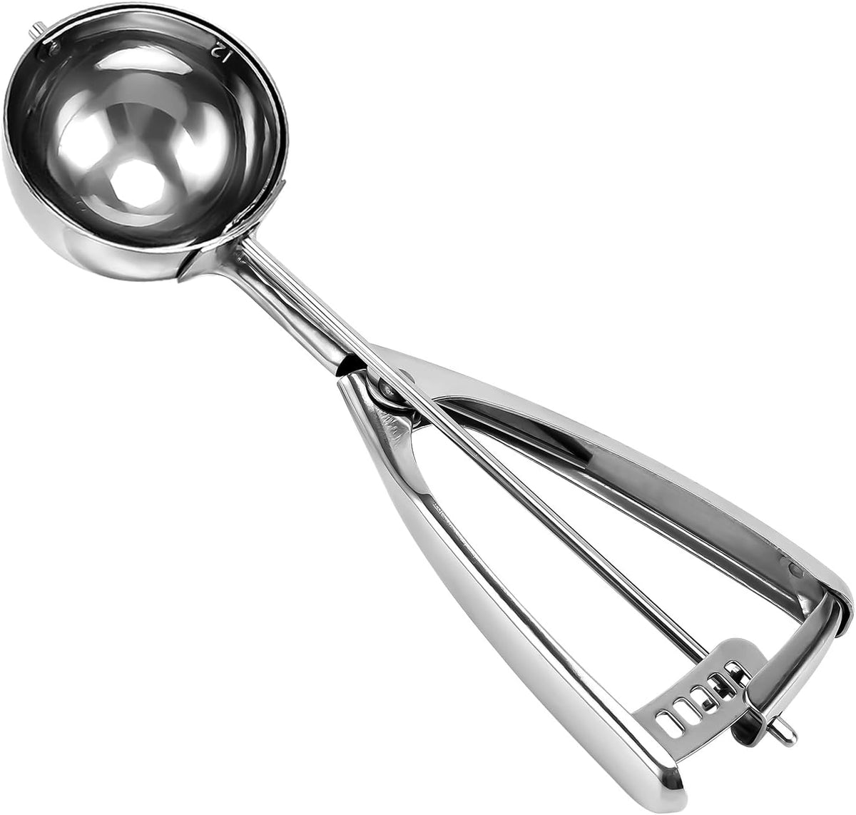 2 teaspoon Cookie Scoop, Size #100/2 tsp, Melon Baller Scoop, 1.18 inch/ 30 MM Ball, 18/8 Stainless Steel Mini Ice Cream Scoop, Secondary Polishing