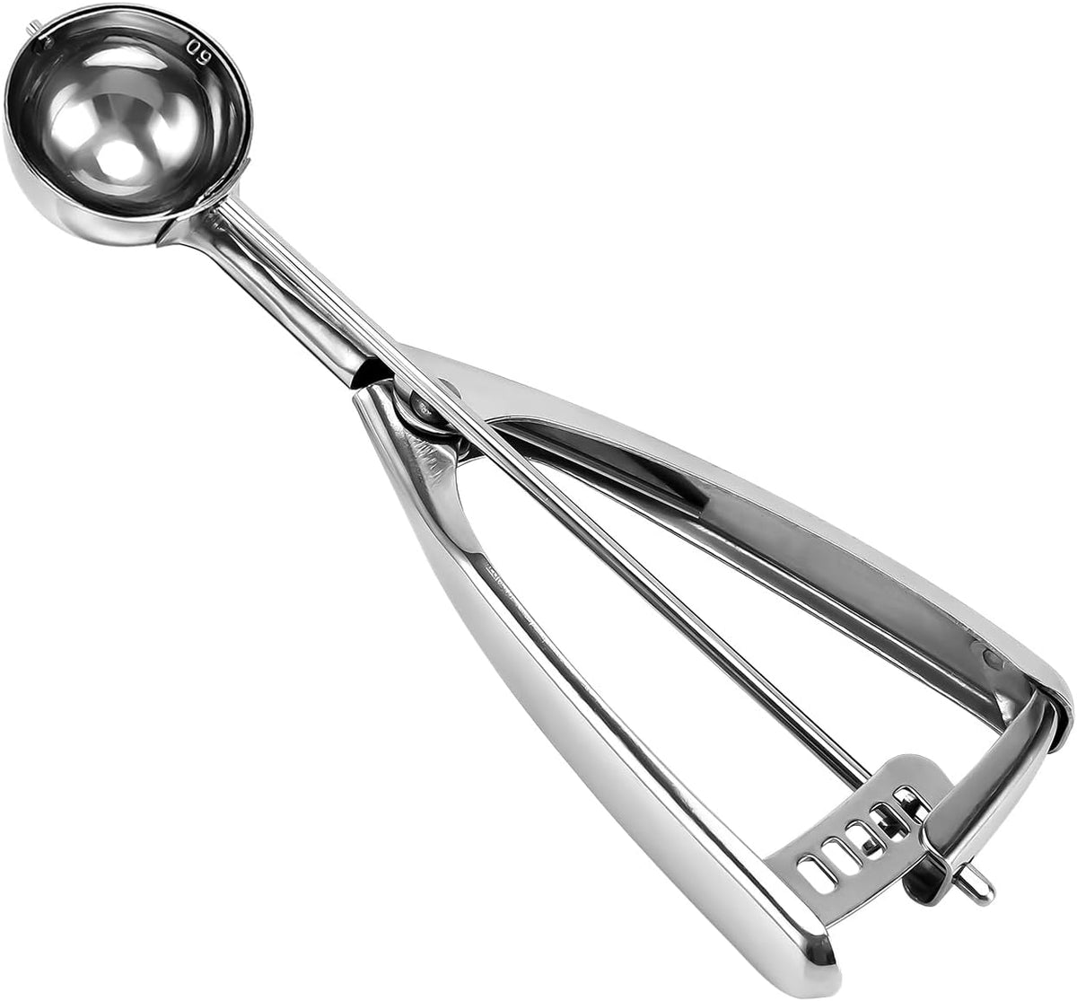 2 teaspoon Cookie Scoop, Size #100/2 tsp, Melon Baller Scoop, 1.18 inch/ 30 MM Ball, 18/8 Stainless Steel Mini Ice Cream Scoop, Secondary Polishing