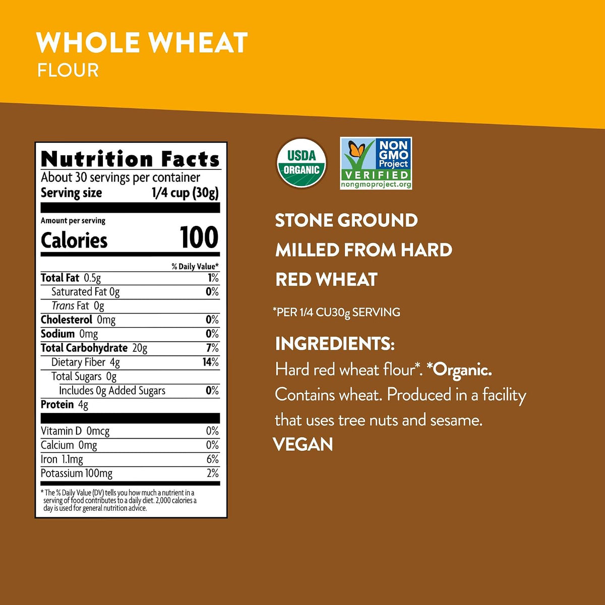 Organic Baker's Blend Flour, 32 oz (Pack of 1)