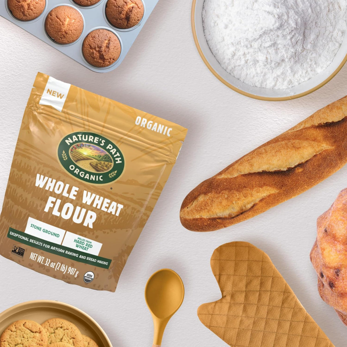 Organic Baker's Blend Flour, 32 oz (Pack of 1)