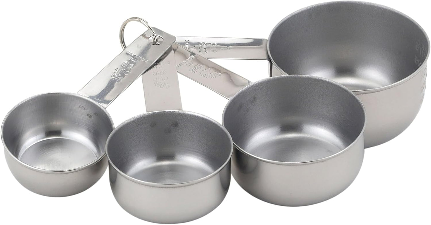 Magnetic Measuring Cups, 18/8 Stainless Steel, 5-Piece Set