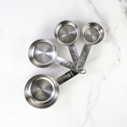 Magnetic Measuring Cups, 18/8 Stainless Steel, 5-Piece Set
