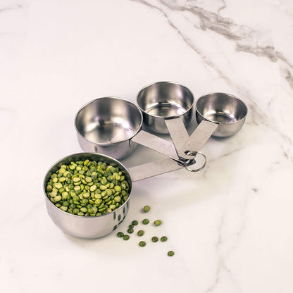 Magnetic Measuring Cups, 18/8 Stainless Steel, 5-Piece Set