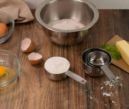 Magnetic Measuring Cups, 18/8 Stainless Steel, 5-Piece Set