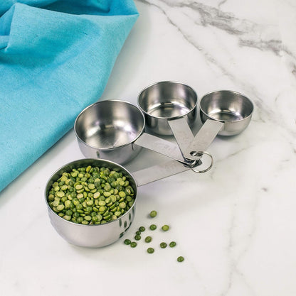 Magnetic Measuring Cups, 18/8 Stainless Steel, 5-Piece Set