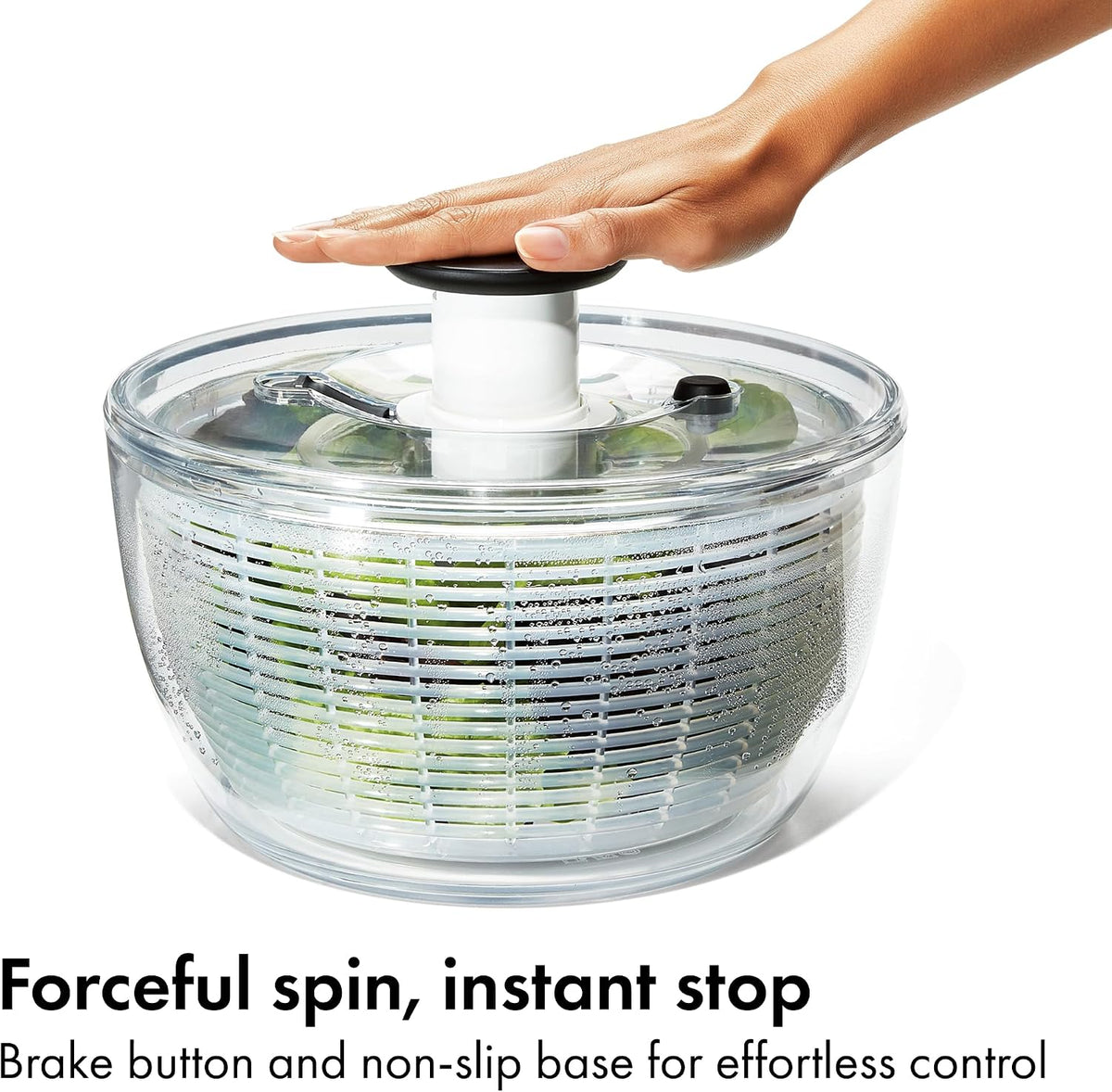 Good Grips 6.22 Qt Salad Spinner, Vegetable Washer with Bowl & Strainer