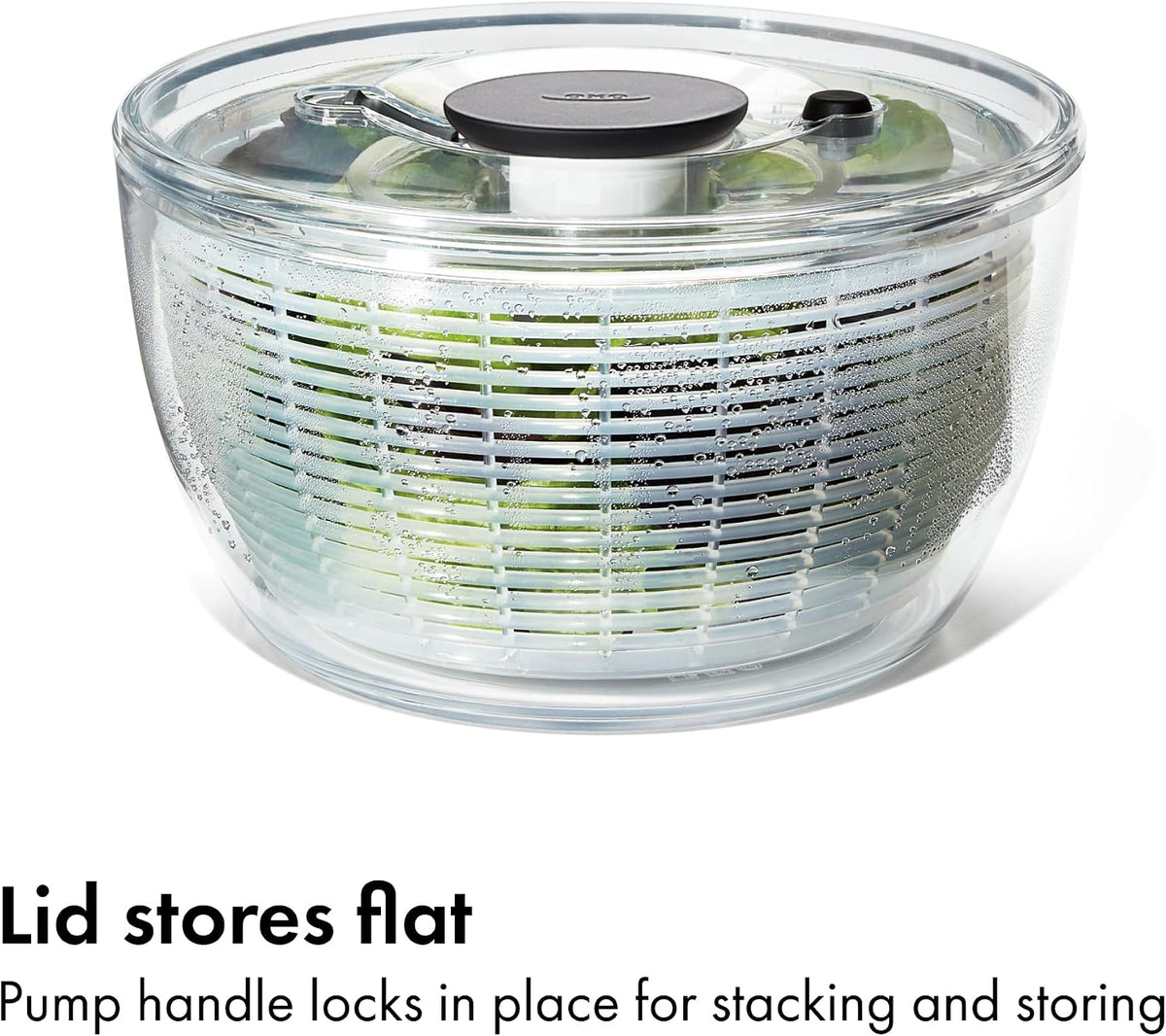 Good Grips 6.22 Qt Salad Spinner, Vegetable Washer with Bowl & Strainer