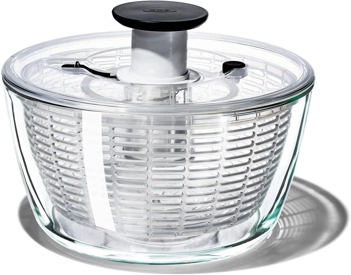 Good Grips 6.22 Qt Salad Spinner, Vegetable Washer with Bowl & Strainer
