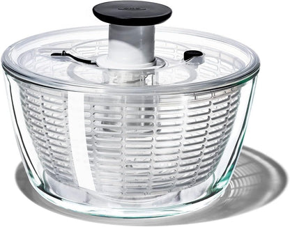 Good Grips 6.22 Qt Salad Spinner, Vegetable Washer with Bowl & Strainer