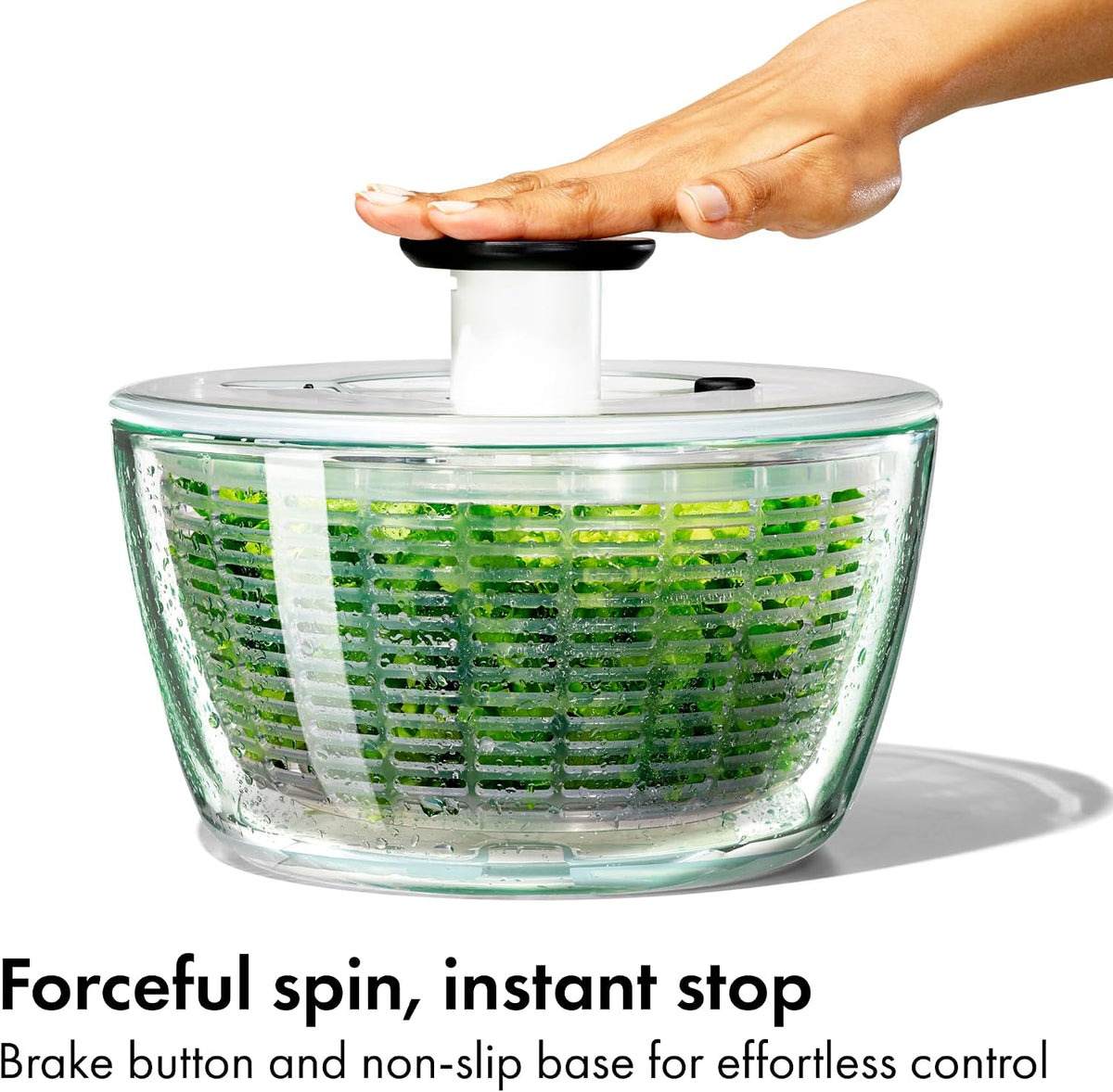 Good Grips 6.22 Qt Salad Spinner, Vegetable Washer with Bowl & Strainer