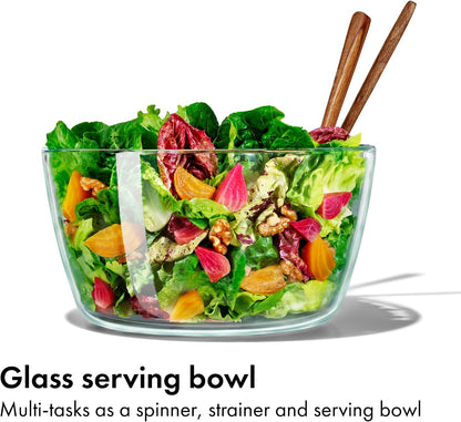 Good Grips 6.22 Qt Salad Spinner, Vegetable Washer with Bowl & Strainer