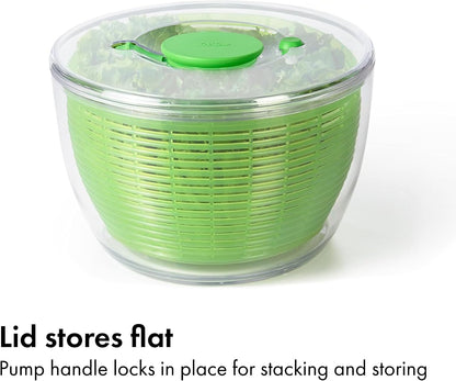 Good Grips 6.22 Qt Salad Spinner, Vegetable Washer with Bowl & Strainer