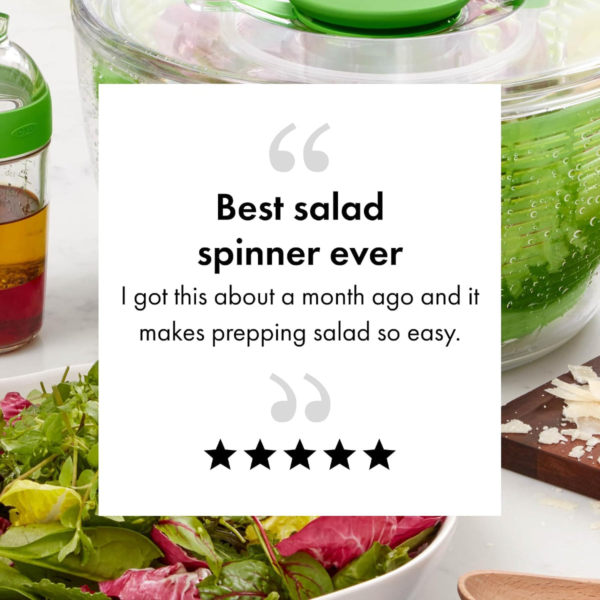Good Grips 6.22 Qt Salad Spinner, Vegetable Washer with Bowl & Strainer