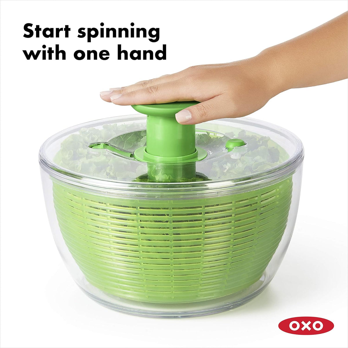 Good Grips 6.22 Qt Salad Spinner, Vegetable Washer with Bowl & Strainer
