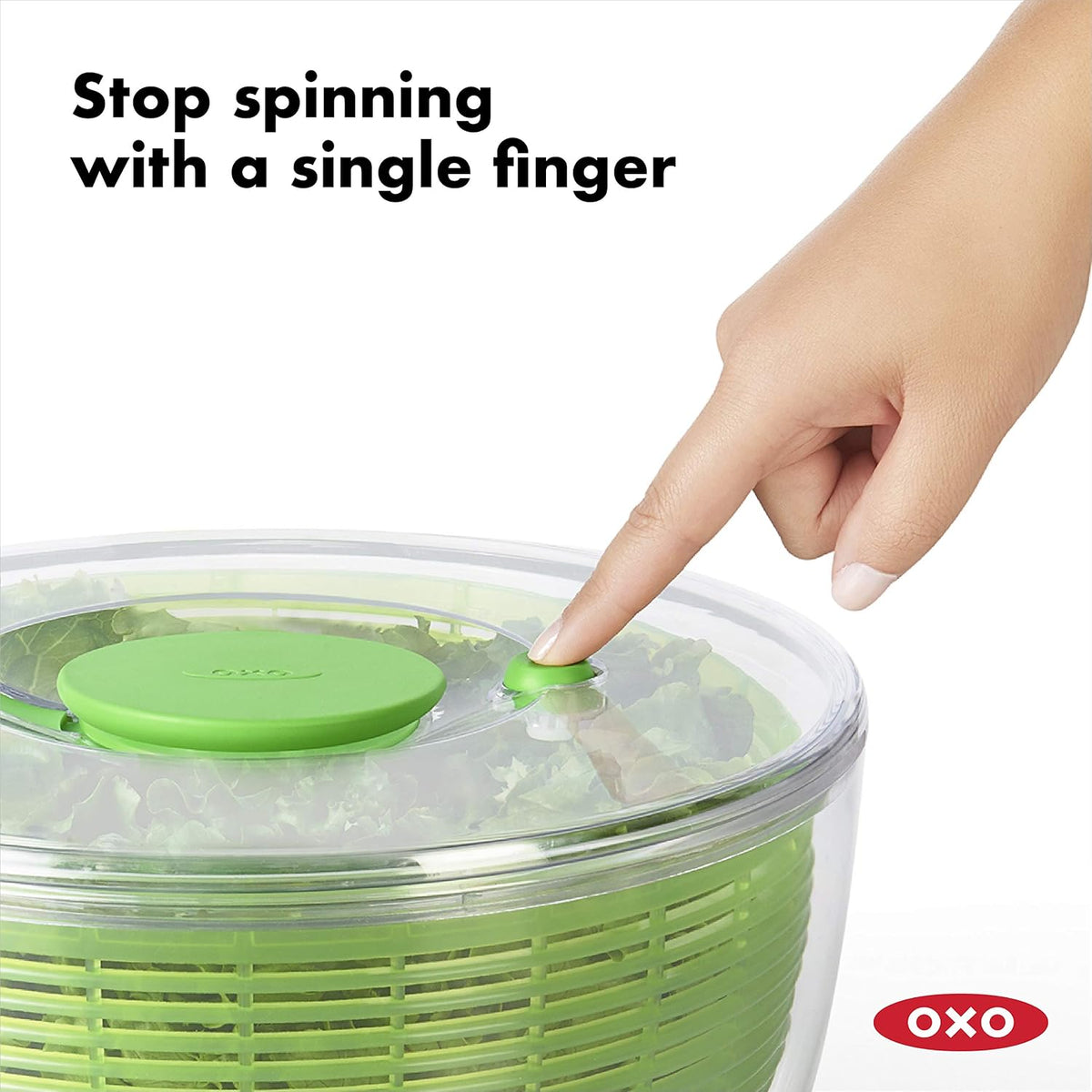 Good Grips 6.22 Qt Salad Spinner, Vegetable Washer with Bowl & Strainer