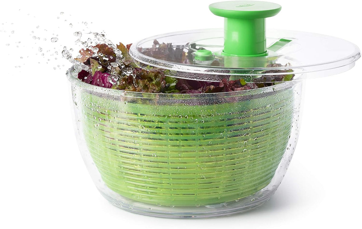 Good Grips 6.22 Qt Salad Spinner, Vegetable Washer with Bowl & Strainer