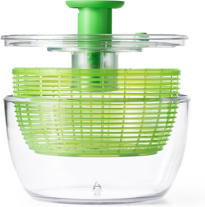 Good Grips 6.22 Qt Salad Spinner, Vegetable Washer with Bowl & Strainer