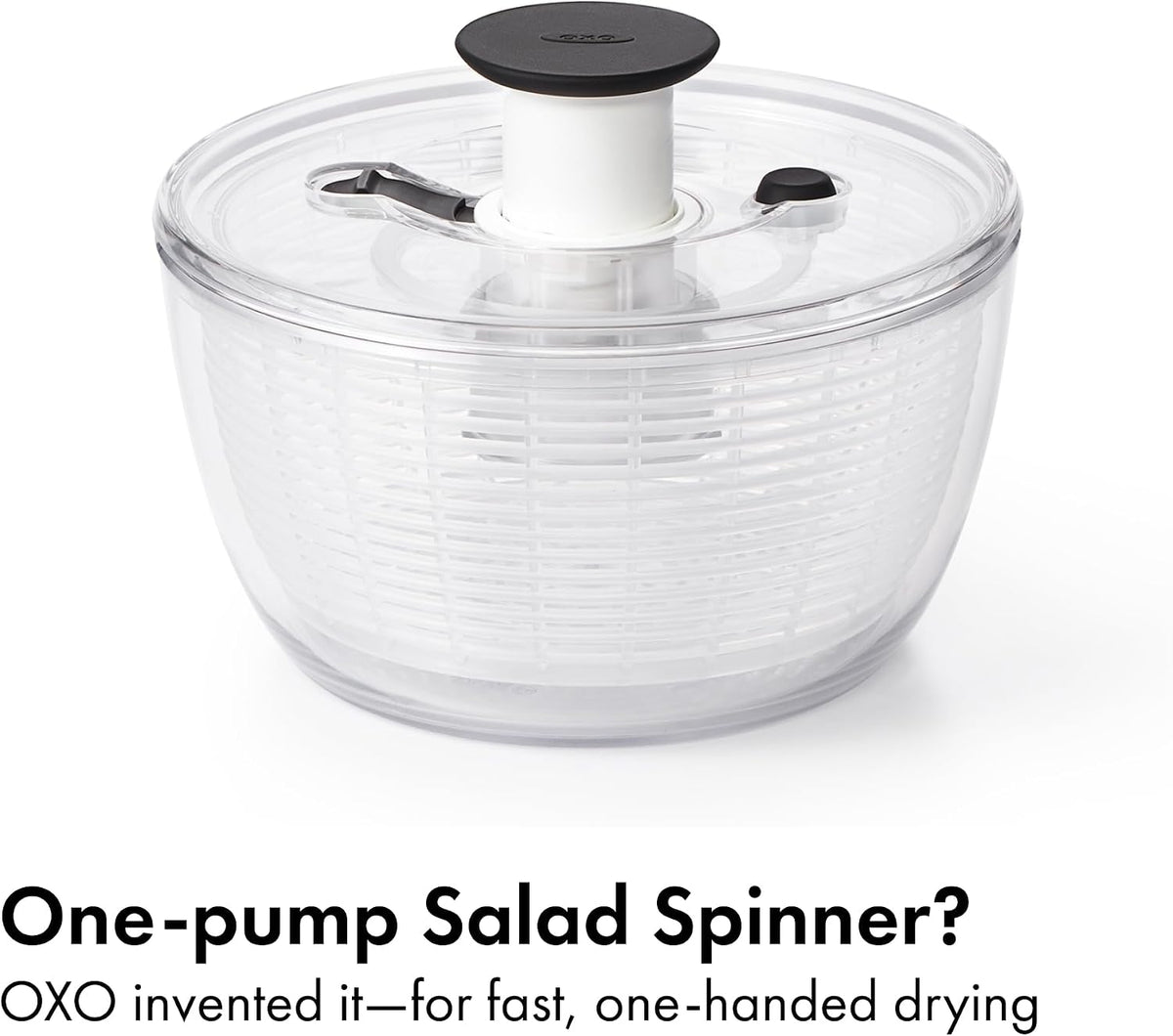 Good Grips 6.22 Qt Salad Spinner, Vegetable Washer with Bowl & Strainer