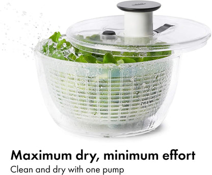 Good Grips 6.22 Qt Salad Spinner, Vegetable Washer with Bowl & Strainer