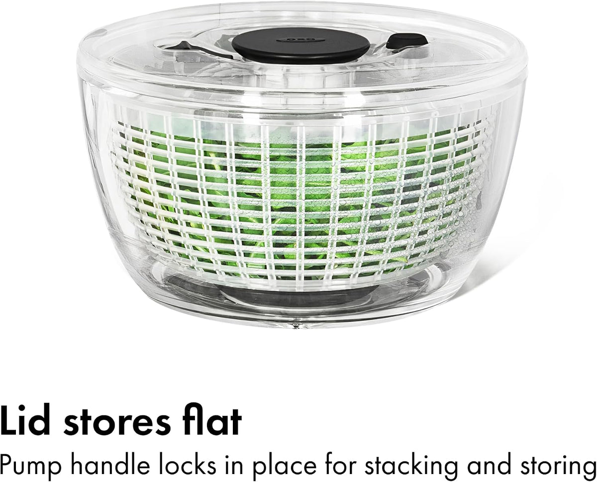Good Grips 6.22 Qt Salad Spinner, Vegetable Washer with Bowl & Strainer