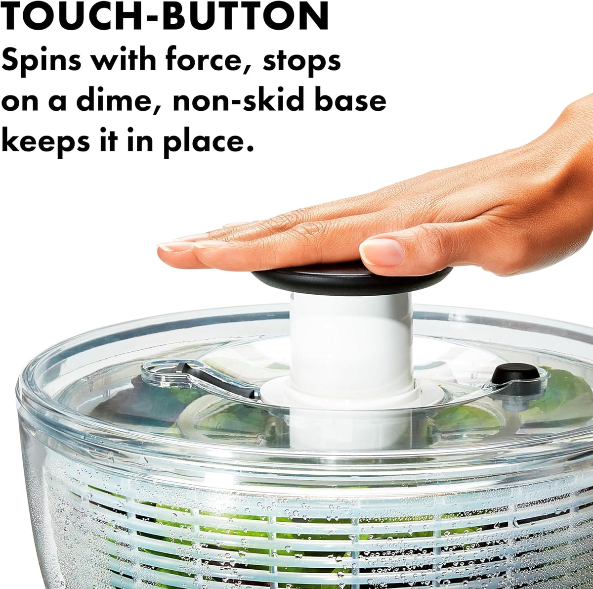 Good Grips 6.22 Qt Salad Spinner, Vegetable Washer with Bowl & Strainer