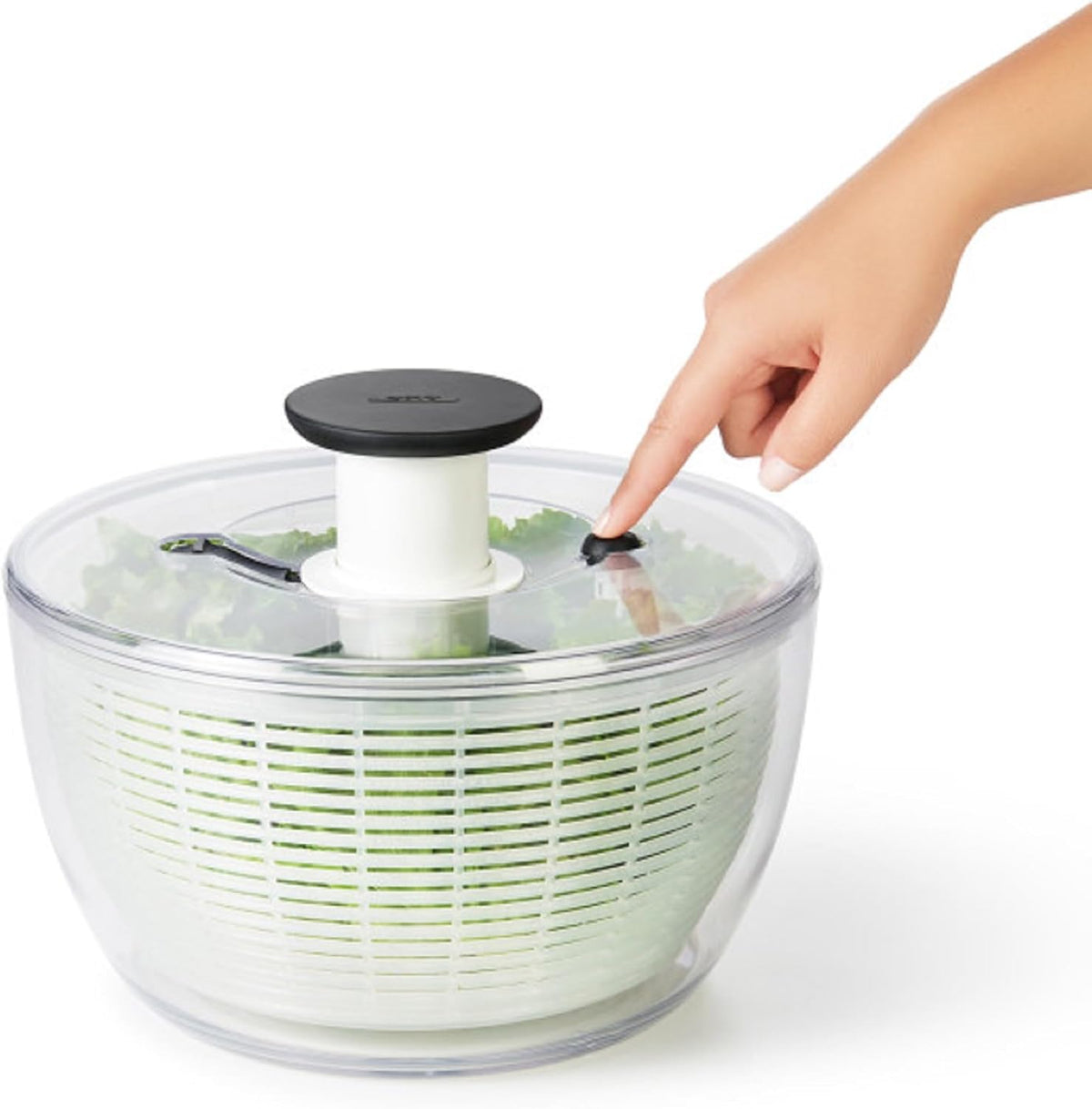 Good Grips 6.22 Qt Salad Spinner, Vegetable Washer with Bowl & Strainer