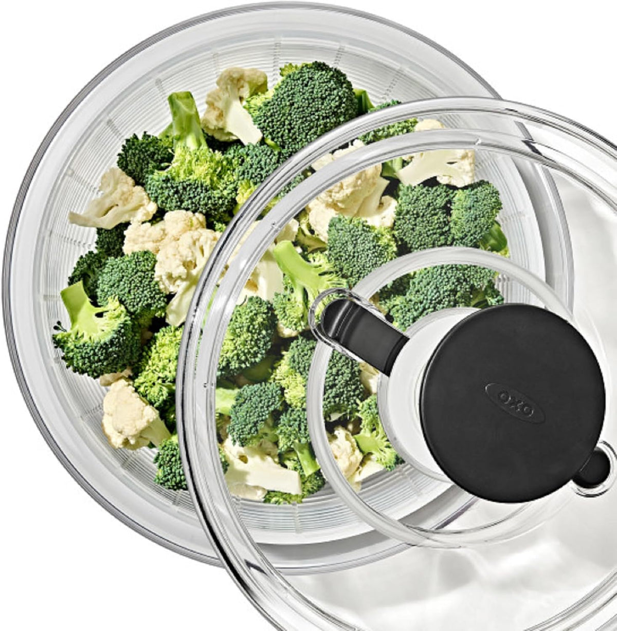Good Grips 6.22 Qt Salad Spinner, Vegetable Washer with Bowl & Strainer