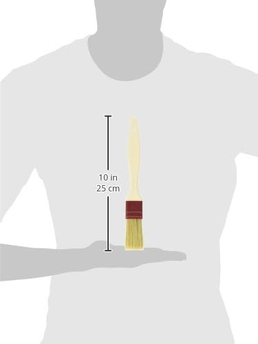 Matfer Bourgeat Natural Pastry Brush, Flat, 1 1/2"