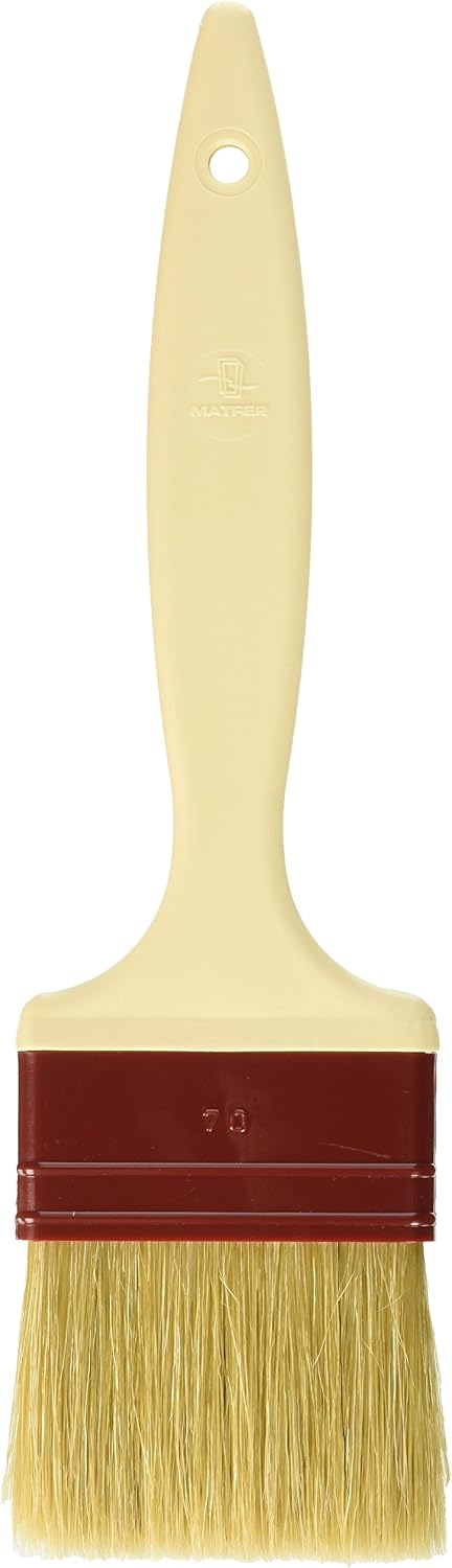 Matfer Bourgeat Natural Pastry Brush, Flat, 1 1/2"