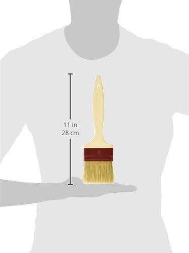 Matfer Bourgeat Natural Pastry Brush, Flat, 1 1/2"
