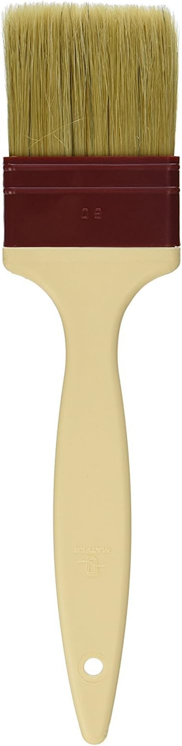 Matfer Bourgeat Natural Pastry Brush, Flat, 1 1/2"