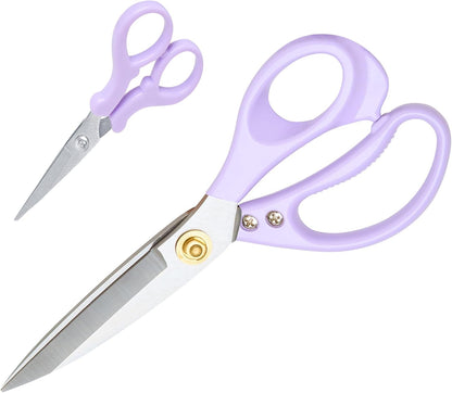 All Purpose Kitchen Scissors, Kitchen Shears Heavy Duty - Dishwasher Safe Food Scissors- Multipurpose Cooking Shears for Meat Poultry Food, Herbs, and Fish, Comfort Grip Handles, Pink