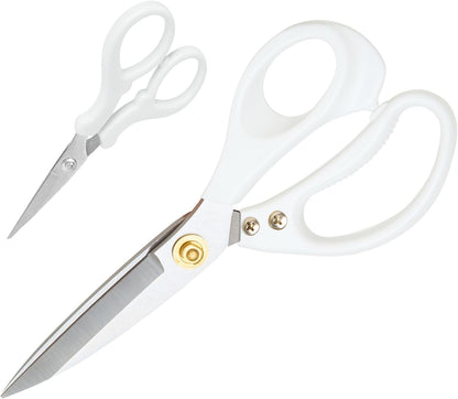 All Purpose Kitchen Scissors, Kitchen Shears Heavy Duty - Dishwasher Safe Food Scissors- Multipurpose Cooking Shears for Meat Poultry Food, Herbs, and Fish, Comfort Grip Handles, Pink