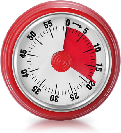 Visual Timer, 60-Minute Countdown Timer with Magnetic Base (Black)