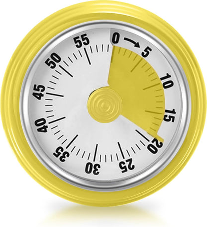 Visual Timer, 60-Minute Countdown Timer with Magnetic Base (Black)