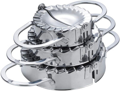 Ravioli Maker Set, 1 Pack Stainless Steel Pierogi Dumpling Maker Wrapper Pastry Dough Press Pie Empanada Press Mould Pastry Crimpers, Pelmeni Dumplings - Home Cooking Kitchen Accessories