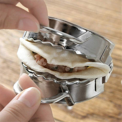 Ravioli Maker Set, 1 Pack Stainless Steel Pierogi Dumpling Maker Wrapper Pastry Dough Press Pie Empanada Press Mould Pastry Crimpers, Pelmeni Dumplings - Home Cooking Kitchen Accessories