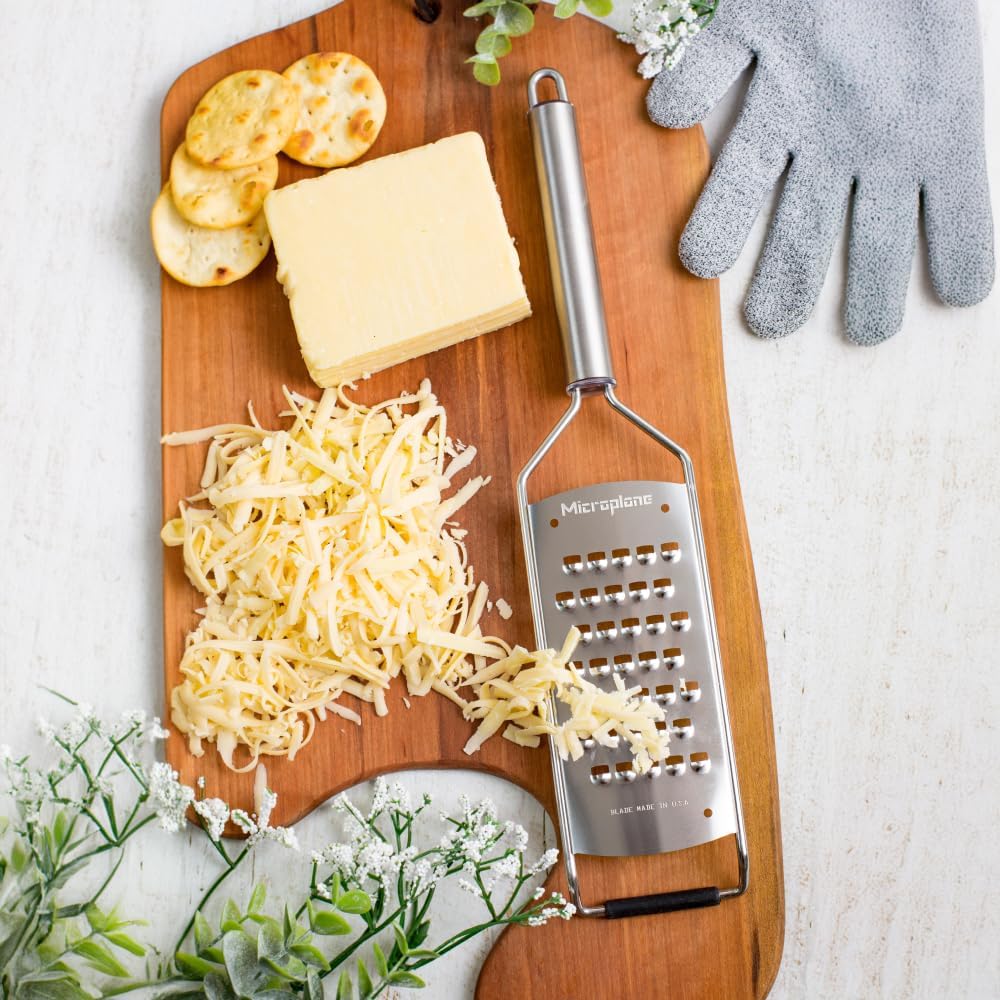 Professional Series Kitchen Grater new Extra Coarse for Potato, Zucchini, Carrot, Apple, Cabbage and Cheese with Stainless Steel Blades - Made in USA
