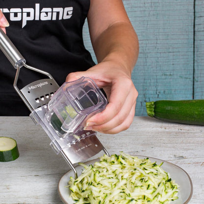 Professional Series Kitchen Grater new Extra Coarse for Potato, Zucchini, Carrot, Apple, Cabbage and Cheese with Stainless Steel Blades - Made in USA