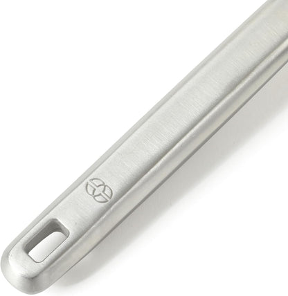 Prime Pasta Server, Stainless Steel Pasta Serving Spoon for Spaghetti, Noodles & Pasta, Heavy-Gauge Heat-Resistant Utensil with Weighted Handle