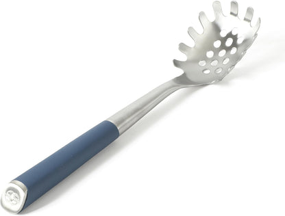 Prime Pasta Server, Stainless Steel Pasta Serving Spoon for Spaghetti, Noodles & Pasta, Heavy-Gauge Heat-Resistant Utensil with Weighted Handle