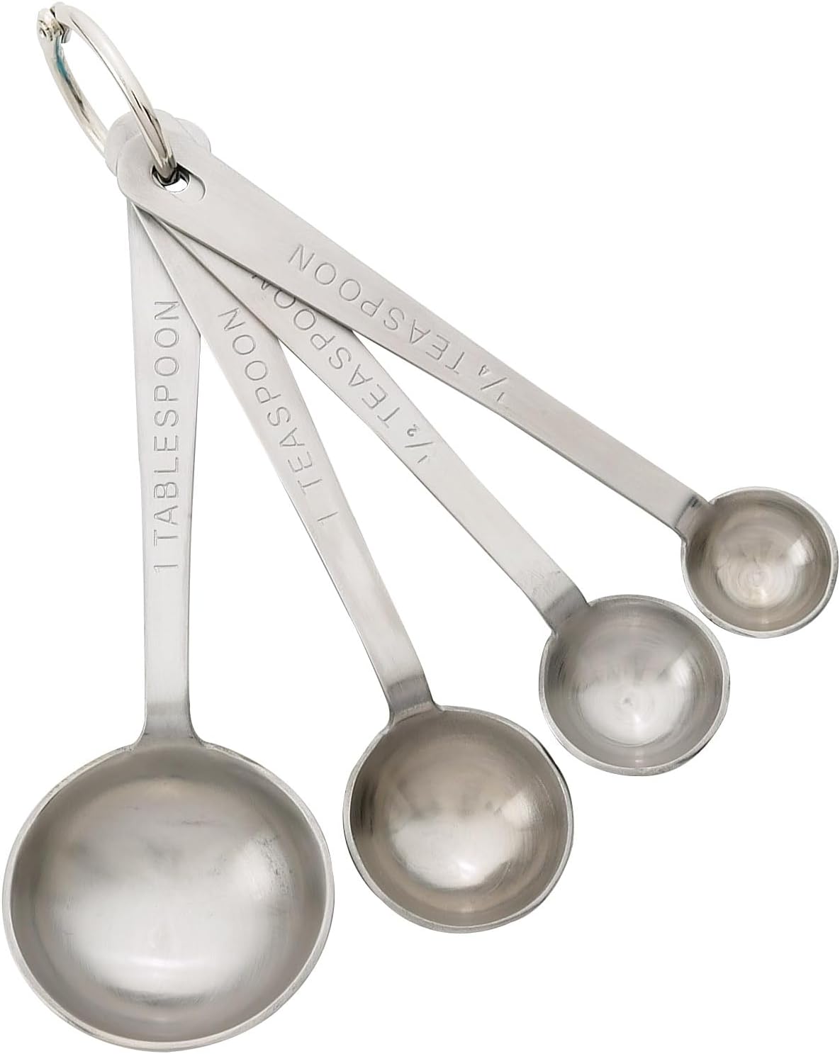 Dual-Sided Magnetic Measuring Spoons and Leveler, Heavyweight Stainless Steel, 8-Piece Set