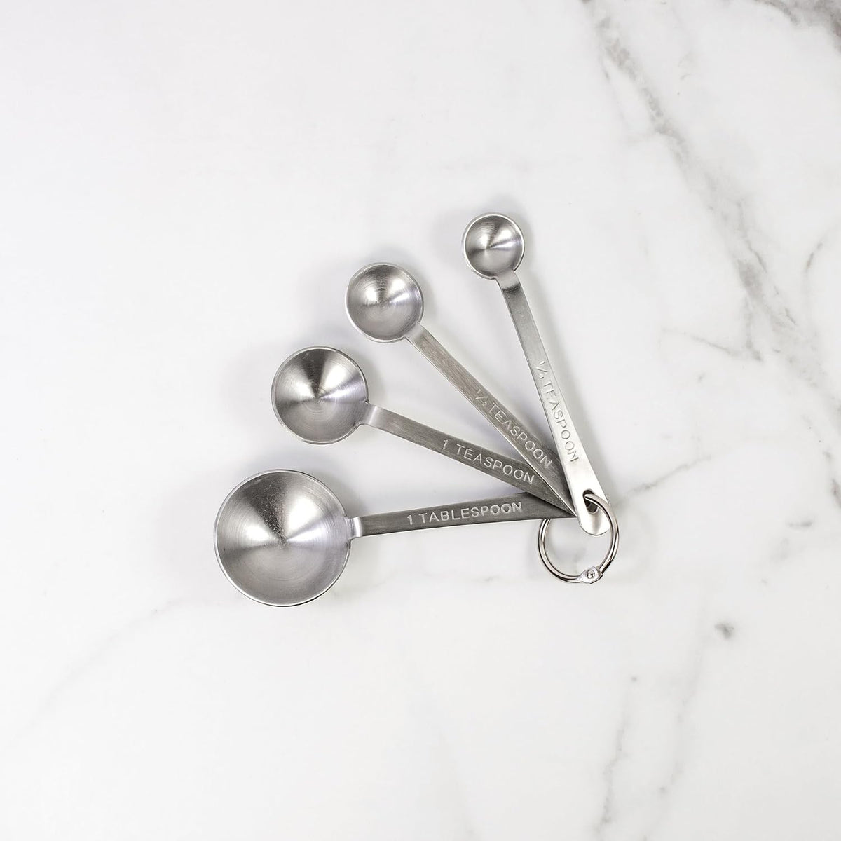 Dual-Sided Magnetic Measuring Spoons and Leveler, Heavyweight Stainless Steel, 8-Piece Set