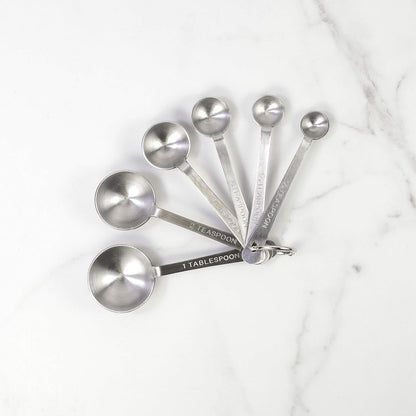 Dual-Sided Magnetic Measuring Spoons and Leveler, Heavyweight Stainless Steel, 8-Piece Set