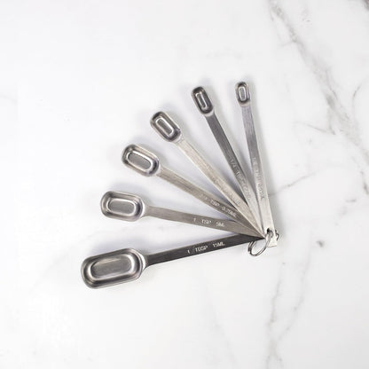 Dual-Sided Magnetic Measuring Spoons and Leveler, Heavyweight Stainless Steel, 8-Piece Set