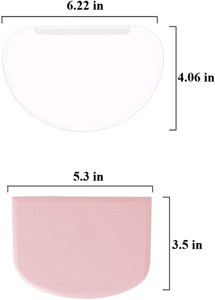 Dough Bowl Scraper Silicon Pastry Scrapers Home Kitchen Food Grade PE Backing Dough Blenders Hard Cutter for Cooking Bread Cake Mixing Pastry Dough Scrapers 4 Packs