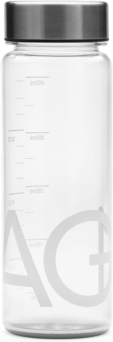 Shaker Bottle 16oz | BPA Free with Stainless Steel Lid | Travel-Ready | Leak-resistant design with wide-mouth opening for easy mixing, cleaning and everyday convenience