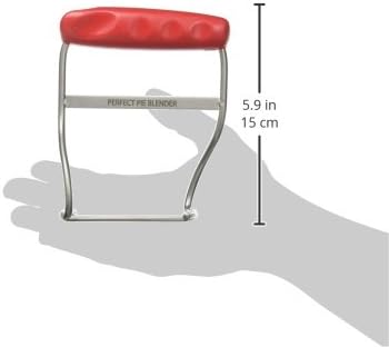 Perfect Pie Dough Blender & Pastry Cutter Tool – Heavy Duty Stainless Steel Blades for Easy Mixing – Ergonomic Soft Grip Handle – Ideal for Baking Pizza, Pie, Cookies - Red